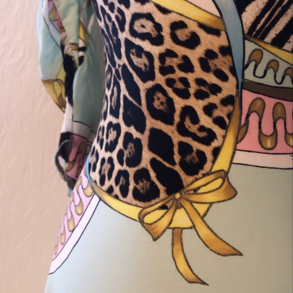 RAREVintage!RobertoCavalli Pastel color midi Dress - Picture 5 of 7